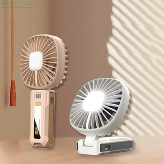 【Big Discounts】New handheld mecha fan portable small fan desktop folding fan with lights#BBHOOD