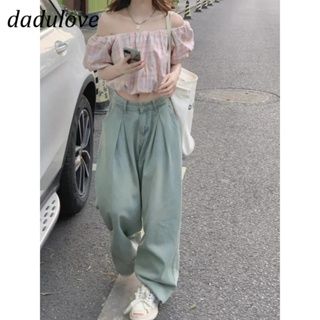 DaDulove💕 New American Ins High Street Hip Hop Jeans Niche High Waist Wide Leg Pants Large Size Trousers