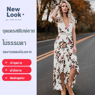 CCC ห้ามพลาดสินค้า EBAY ที่เป็นที่นิยมในยุโรปและอเมริกา เดรสคลุมไหล่ลายพิมพ์สวยงามและไม่เรียบร้อย