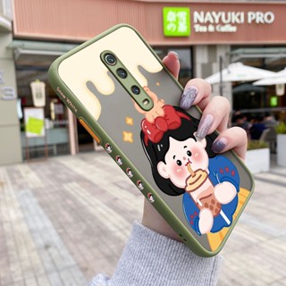 เคสโทรศัพท์มือถือแบบแข็ง ใส บาง กันกระแทก ลายการ์ตูนเด็กผู้หญิงชานม สําหรับ Xiaomi MI 9T Pro Redmi K20 Pro