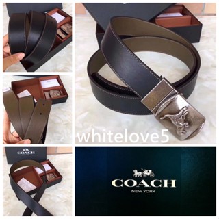 Jual Belt Coach Model &amp; Desain Terbaru F87090 เข็มขัด COAC H เข็มขัดแฟชั่นชายแบบออลแมตช์