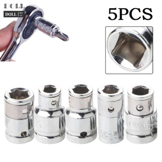 ⭐24H SHIPING ⭐Converter 1/4 3/8 1/2 5pcs Adapter Chrome Vanadium Steel Screwdriver Bit