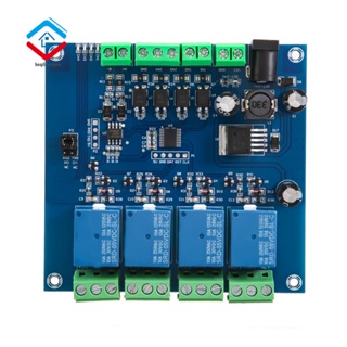 Modbus RTU โมดูลรีเลย์ 4 ทาง 7-24V สวิตช์รีเลย์ RS485 TTL อินพุต และเอาท์พุต พร้อมระบบป้องกันการย้อนกลับ