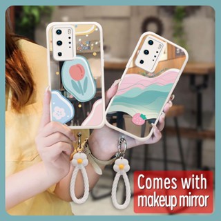 youth romantic Phone Case For Huawei P40 Pro interest luxurious Little Fresh texture Mirror surface literature lovely