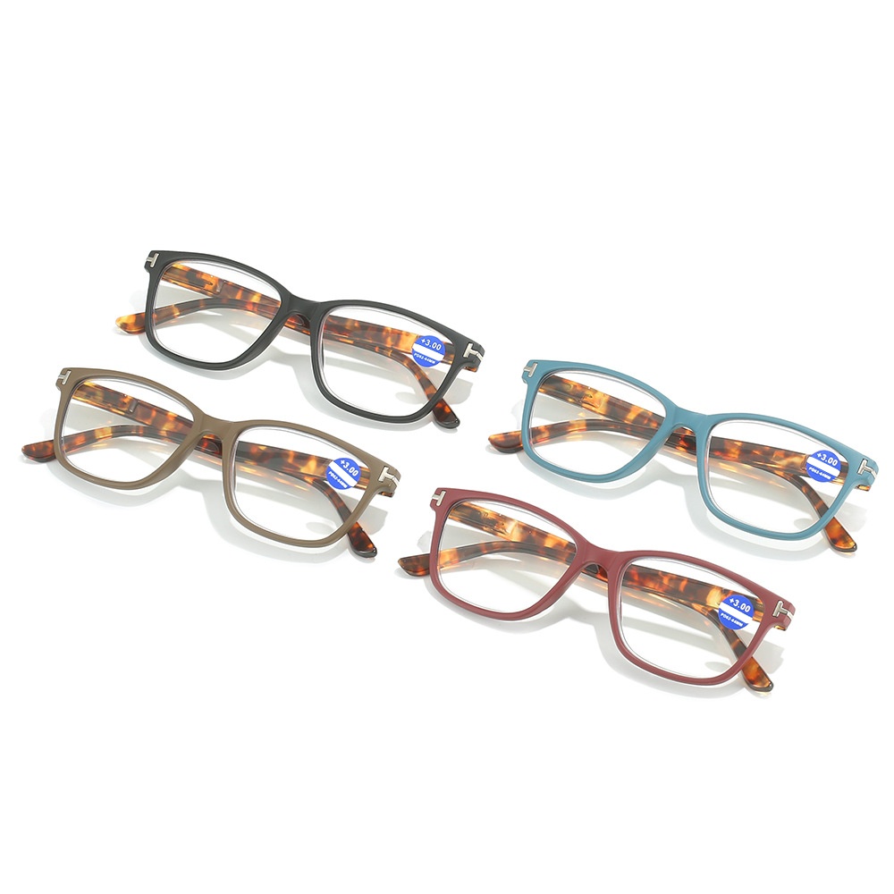 ZY18176 1 PC TR Squared กรอบ Blue Light Blocking Presbyopia แฟชั่นฤดูใบไม้ผลิบานพับชายหญิง Unisex Co