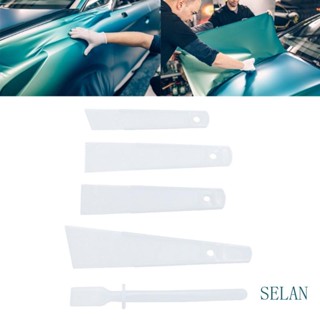 Selan ชุดแผ่นขูดกาว พลาสติก PP แฮนด์เมด DIY สําหรับเครื่องหนัง 5 ชิ้น