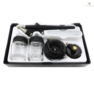 Fw Mini Single Action Air Brush Kit Siphon Feed 0.8mm Paint Spray  Air Brush Kit with Hose 2cc Fluid Cups Spray Tool for Body Painting Makeup Art Model Tattoo Manicure Nail Beau