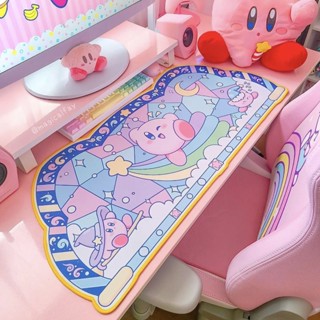 ✨🍑🍃แผ่นรองเมาส์ Kirby เกมเคอร์บี้ น่ารัก ขนาดใหญ่ หนากันลื่น