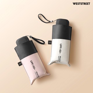 Weststreet Mucai ร่มกันแดด กันฝน กันน้ํา กันลม กันแสง UV 5 พับ สําหรับผู้หญิง