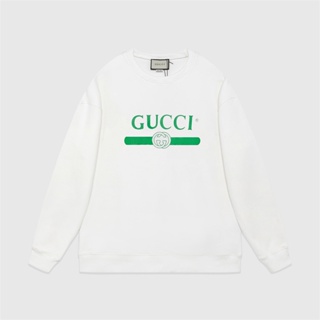 Fashion G543UCCI เสื้อกันหนาว คอกลม แขนยาว ผ้าฝ้าย พิมพ์ลายตัวอักษร สําหรับผู้ชาย และผู้หญิง