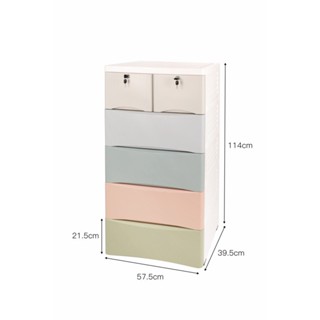 good.garden29-GOME ตู้ลิ้นชัก 5 ชั้น รุ่น 3YDL-002 ขนาด 40x58x114 ซม. สีพาสเทล ยอดขายอันดับ1