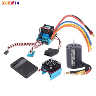 ชุดมอเตอร์ควบคุมความเร็วไฟฟ้า T8 120a Brushless ESC 3900kv Hsp ไม่จํากัดระยะไกล อุปกรณ์เสริม สําหรับรถยนต์