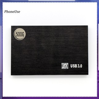 Phoneuse ฮาร์ดดิสก์ไดรฟ์ภายนอก แบบพกพา 500G 1T 2T USB 30 HDD 25 นิ้ว สําหรับ PC