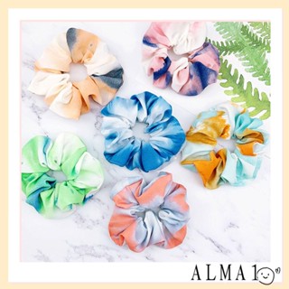 ALMA ที่คาดผม แบบยืดหยุ่น สีรุ้ง แฟชั่นสําหรับผู้หญิง