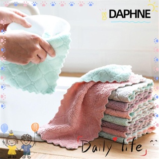 Daphne ผ้าขนหนูไมโครไฟเบอร์ ดูดซับน้ํามันได้ดี ไม่เหนียวติด สําหรับทําความสะอาดจาน ชาม