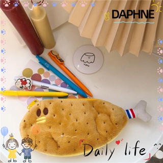 Daphne กระเป๋าดินสอ ผ้าแคนวาส รูปตุ๊กตาน่ารัก สําหรับใส่เครื่องเขียน