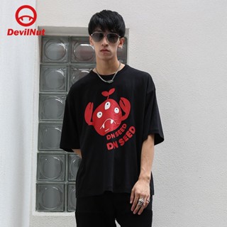 เสื้อยืดแขนสั้น พิมพ์ลาย Devil NUT Demon Street Wear DNS แฟชั่นฤดูร้อน สําหรับผู้ชาย และผู้หญิง