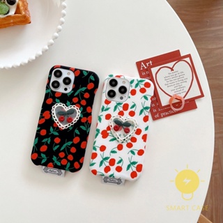 For เคสไอโฟน 14 Pro Max [Retro Cherry Fabric DIY Bowknot] เคส Phone Case For iPhone 14 Pro Max Plus 13 12 11 For เคสไอโฟน11 Ins Korean Style Retro Classic Couple Shockproof Protective TPU Cover Shell