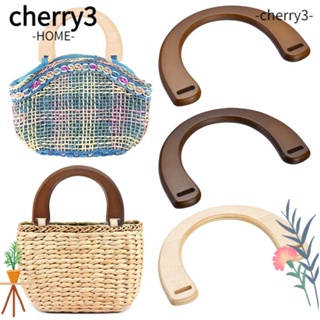 Cherry3 ที่จับกระเป๋า แบบไม้ ถอดออกได้ DIY สําหรับกระเป๋าถือ