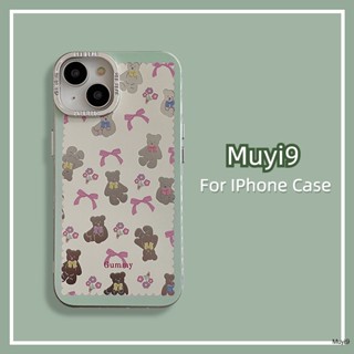 Ins เคสโทรศัพท์มือถือนิ่ม กันตก ลายการ์ตูนหมีน่ารัก สร้างสรรค์ สําหรับ IPhone14ProMax 13ProMax I12 ProMAX i11 14 13Pro