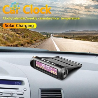 Tpms นาฬิกาดิจิทัล พลังงานแสงอาทิตย์ หน้าจอ LCD พร้อมวันที่ อุณหภูมิรถยนต์ [Hot [Hidduck.th]