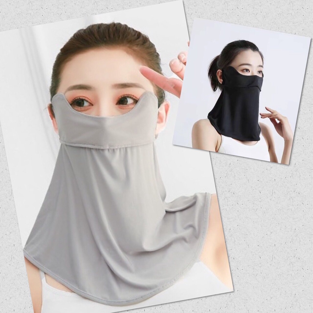 🚀 หน้ากาก กันแดด ปิดคอ กันฝุ่น UV สายรัดศีรษะ ออกกำลังกาย กีฬา ยืดได้เยอะ ระบายอากาศดี นุ่มสบาย สไตล์เกาหลี 🚀 - รูปที่ 4