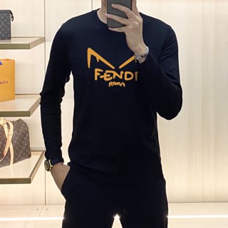 Fnd เสื้อกันหนาวแขนยาว คอปก ผ้าฝ้าย พิมพ์ลายมอนสเตอร์ตัวน้อย และป้ายแท็กแขวน แฟชั่นสําหรับผู้ชาย และผู้หญิง