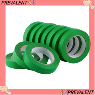 Preva เทปกระดาษกาว สีเขียว 1 นิ้ว x 55 หลา 10 แพ็ก