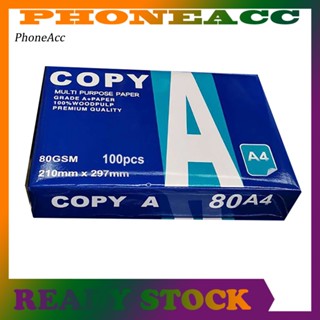 Phoneacc กระดาษถ่ายเอกสาร ขนาด A4 อเนกประสงค์ 100 ชิ้น สําหรับสํานักงาน โรงเรียน