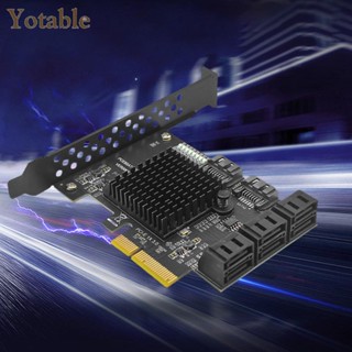 [Yotable.th] อะแดปเตอร์ควบคุม PCIE SSD SATA 3.0 GEN3 HDD 6Gbps สําหรับเคสคอมพิวเตอร์ 2U