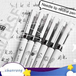 Chunrong ปากกาหมึกเจล แบบแห้งเร็ว 0.5 มม. 6 ชิ้น ต่อกล่อง