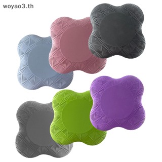 [Woyao] แผ่นรองเข่า กันลื่น สีพื้น สําหรับเล่นโยคะ 1 แพ็ค