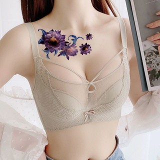 ใหม่ สติกเกอร์รอยสัก ลายดอกกุหลาบ สีแดง และสีน้ําเงิน กันน้ํา ทนทาน เสมือนจริง สไตล์เกาหลี