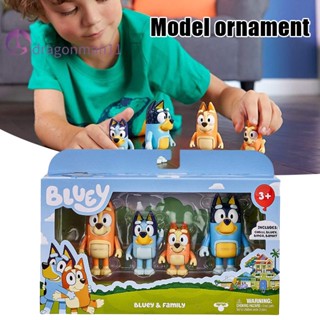 ตุ๊กตามือถือ Bluey And Family 4 Bluey And Friends 4 ชิ้น ต่อชุด สําหรับแฟนคลับ ของขวัญวันเกิด 4 ชิ้น ต่อชุด