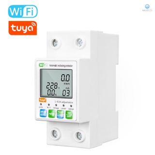 Tuya เครื่องวัดแรงดันไฟฟ้าอัจฉริยะ WiFi หน้าจอ LCD TOLO-7.26