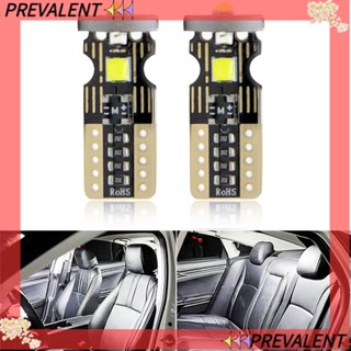 Preva หลอดไฟ LED 3030 3SMD 12V สีขาว สําหรับติดป้ายทะเบียนรถยนต์ 2 ชิ้น