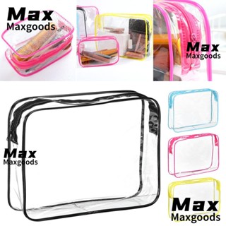 Maxg กระเป๋าเครื่องสําอาง PVC แบบใส