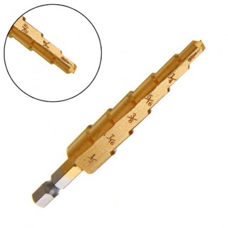 ⚡NEW 8⚡Step Drill-Bit 3/16-1/2 Faster Gold High Speed Steel Replacement Durable