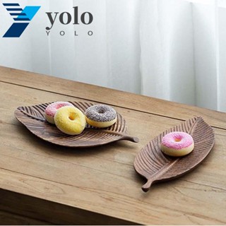 Yolo ถาดไม้ สําหรับใส่ซูชิ ขนมหวาน ขนมปัง