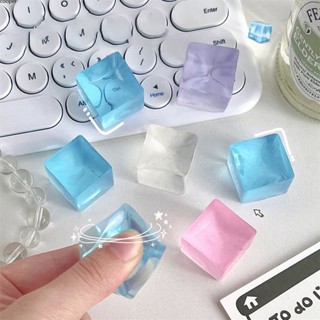 【ในการจัดส่ง】 Ice Cube Soft Elastic Decompression Pinch Music Toy ของเล่น Squishy สำหรับเด็ก Antistress Ball Squeeze Party Favors ของเล่นบรรเทาความเครียด