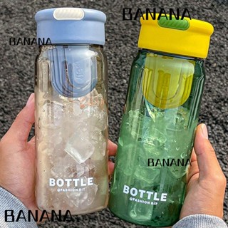 Banana1 ขวดน้ําพลาสติก กันรั่ว พับได้ ไร้ BPA สําหรับเล่นกีฬา ยิม ท่องเที่ยว เด็กผู้หญิง ผู้ชาย