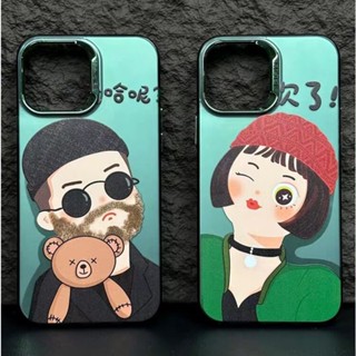 Leon Couple เคส iPhone 11 12 13 14 pro max เคสกันกระแทก iPhone14 phone case