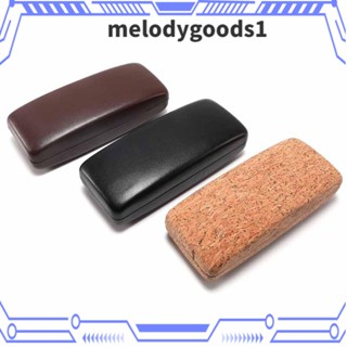 Melodygoods1 กล่องใส่แว่นตา แบบแข็ง หนัง PU แบบพกพา สีพื้น สําหรับผู้หญิง