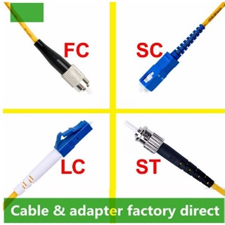 Lc/sc/st/fc สายเคเบิลจัมเปอร์ไฟเบอร์ SM โหมดเดี่ยว ออปติก สําหรับเครือข่าย 3 ม. 5 ม. 10 ม. 20 ม. 30 ม. 50 ม.