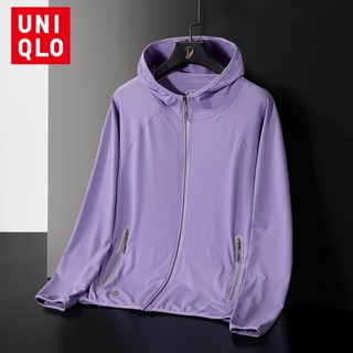 Uniqlo M-5XL ใหม่ เสื้อแจ็กเก็ต แขนยาว มีฮู้ด ระบายอากาศ ป้องกันรังสียูวี UPF50+ แฟชั่นฤดูร้อน สําหรับผู้หญิง