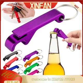 Xinfan 4 In 1 พวงกุญแจอลูมิเนียมอัลลอยด์ แบบพกพา พร้อมพวงกุญแจ สําหรับเปิดขวดเบียร์