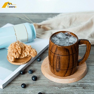 [Vaveren] แก้วกาแฟไม้ พร้อมหูจับ ขนาด 400 มล. สําหรับตั้งแคมป์ ปาร์ตี้