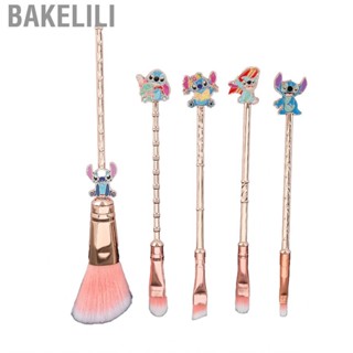 Bakelili Cosmetics Brush Set  Cartoon Figure Comfortable Grip Makeup Fluffy Hair 5pcs for Loose