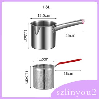 [szlinyou2] หม้อทอดไฟฟ้า แบบหนา พร้อมตะกร้ากรอง สําหรับทําอาหาร