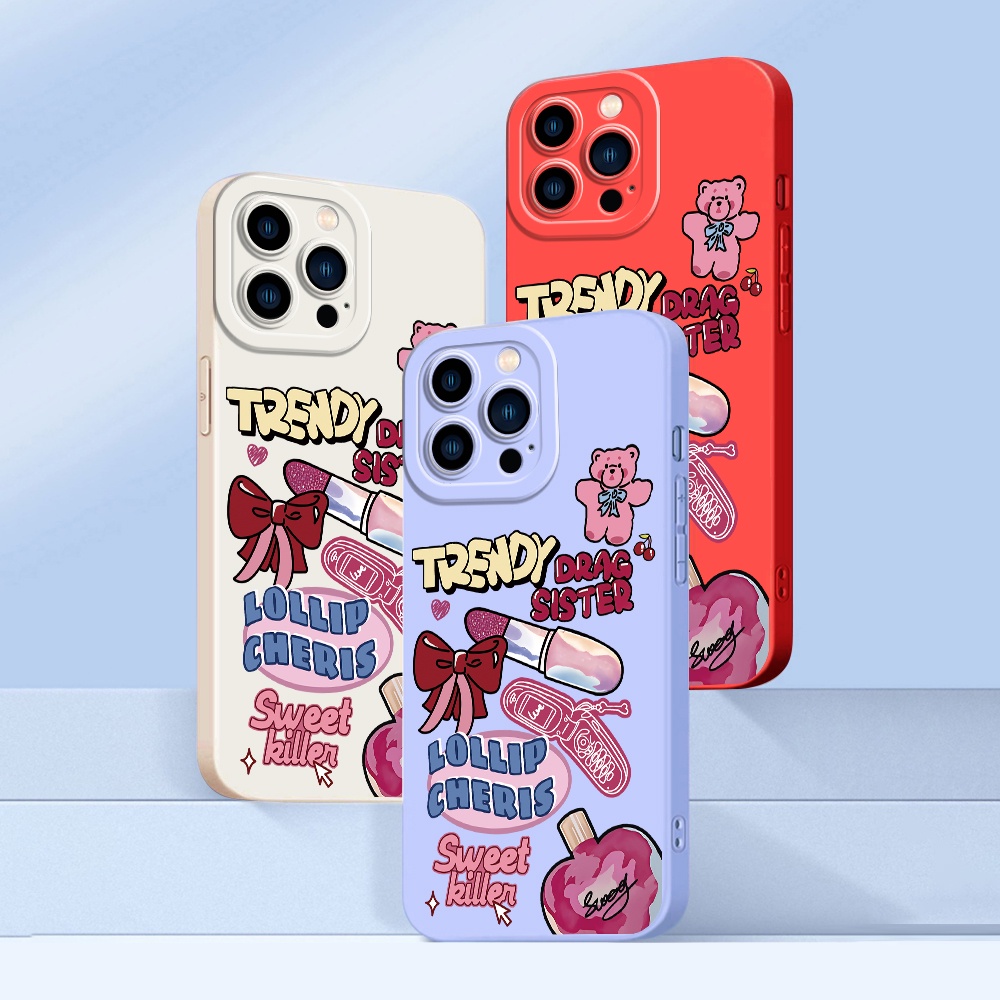 Samsung Galaxy S21 S20 S10 S9 S8 FE Plus Ultra S21+ S20+ 5G เคสซัมซุง สำหรับ Trendy Drag Sister เคส เคสโทรศัพท์ ราคา ถูกที่สุด ดีลบีเคเค แกลเลอรีภาพที่ 3